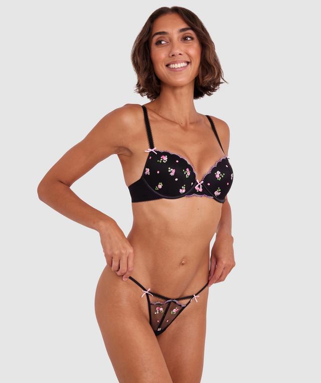 Bonnie Push Up Bra - Black