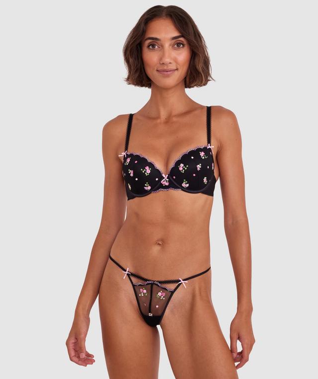 Bonnie Push Up Bra - Black