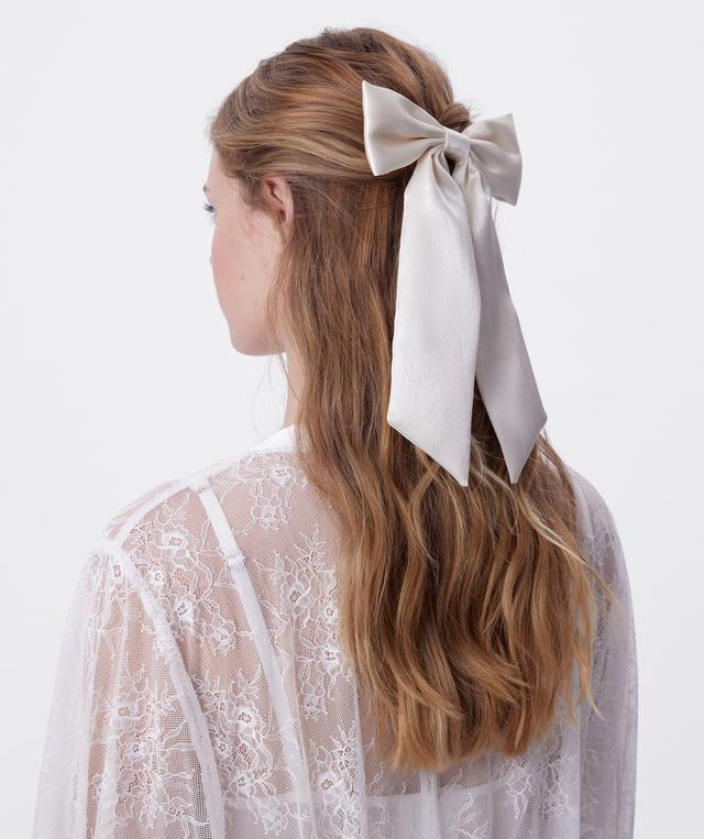 Bow Hair Clip - Ivory