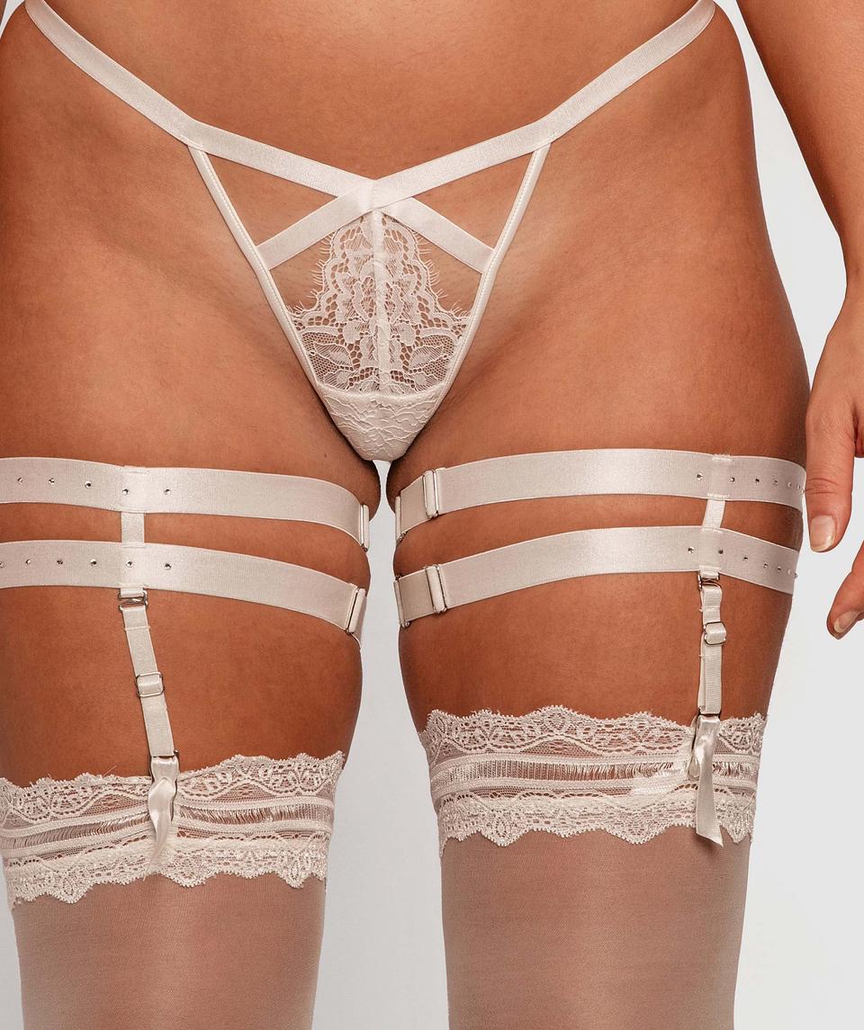 Bridal Elastic Garter - Ivory