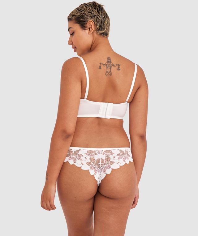 Brooklyn Push Up Longline Bra - Ivory