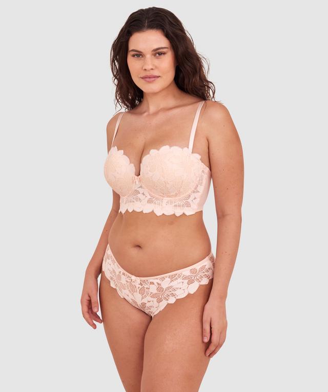 Brooklyn Push Up Strapless Bra - Oatmeal