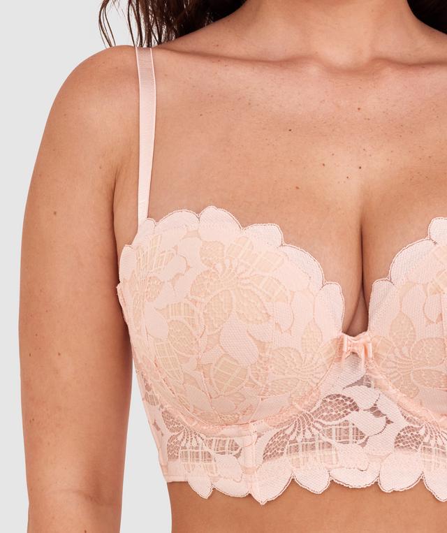 Brooklyn Push Up Strapless Bra - Oatmeal