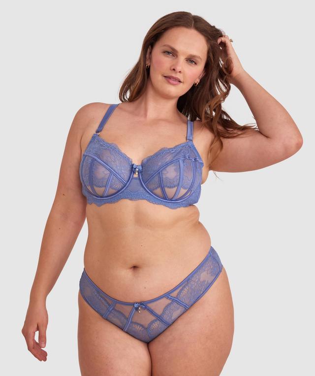 Bryanna Full Cup Underwire Bra - Blue