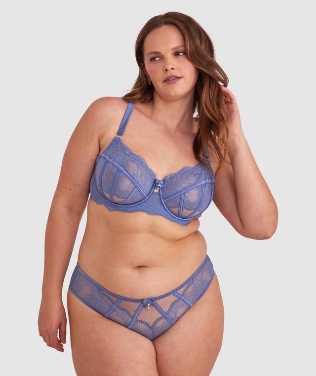 Bryanna Full Cup Underwire Bra - Blue