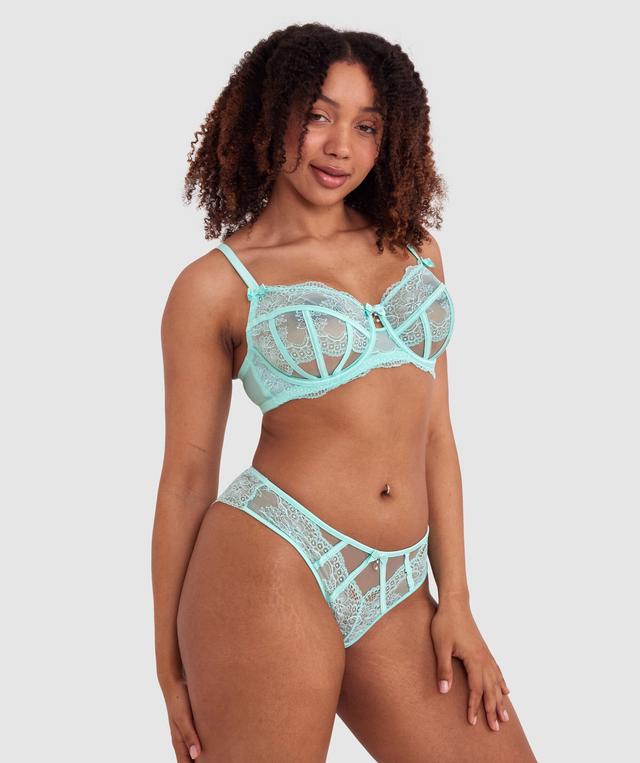 Bryanna Full Cup Underwire Bra - Light Green