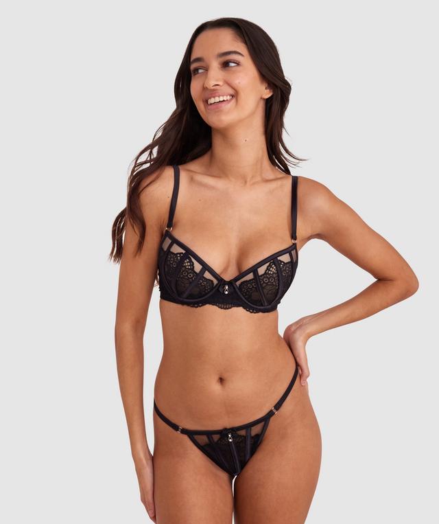 Bryanna Push Up Bra - Black