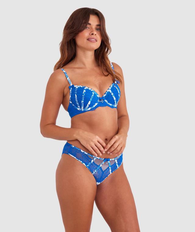 Bryanna Push Up Bra - Cobalt Blue