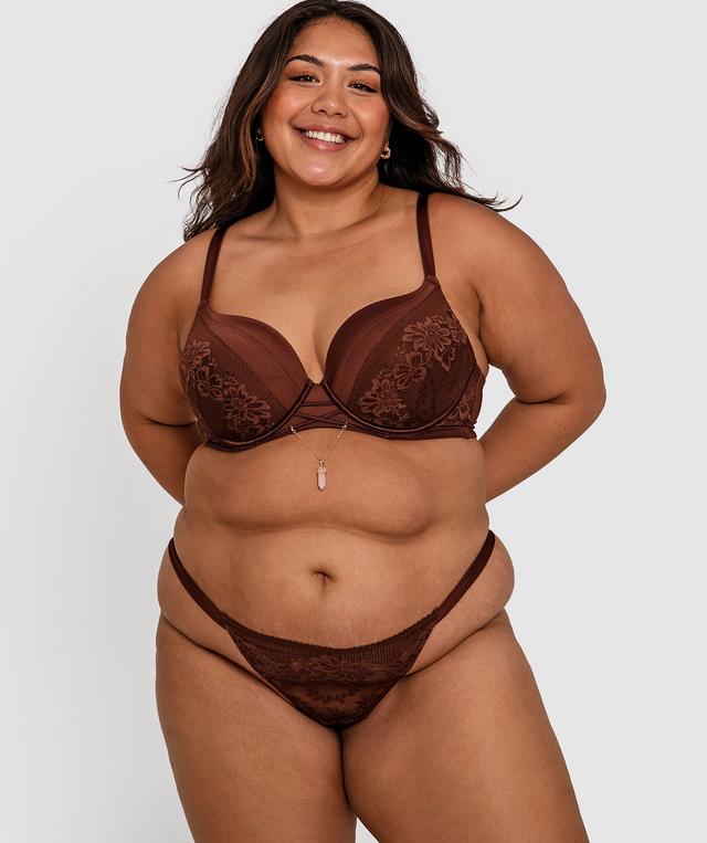 Cadence Full Cup Plunge Bra - Nude 6