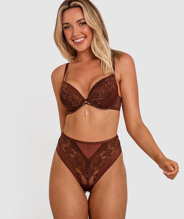 Cadence High Waist V String - Nude 6