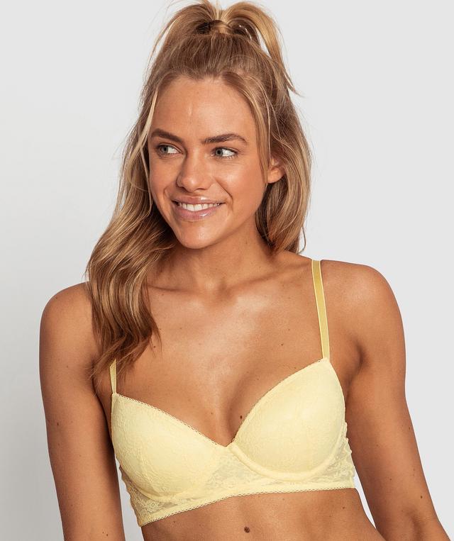 Caitlin Push Up Bra - Yellow