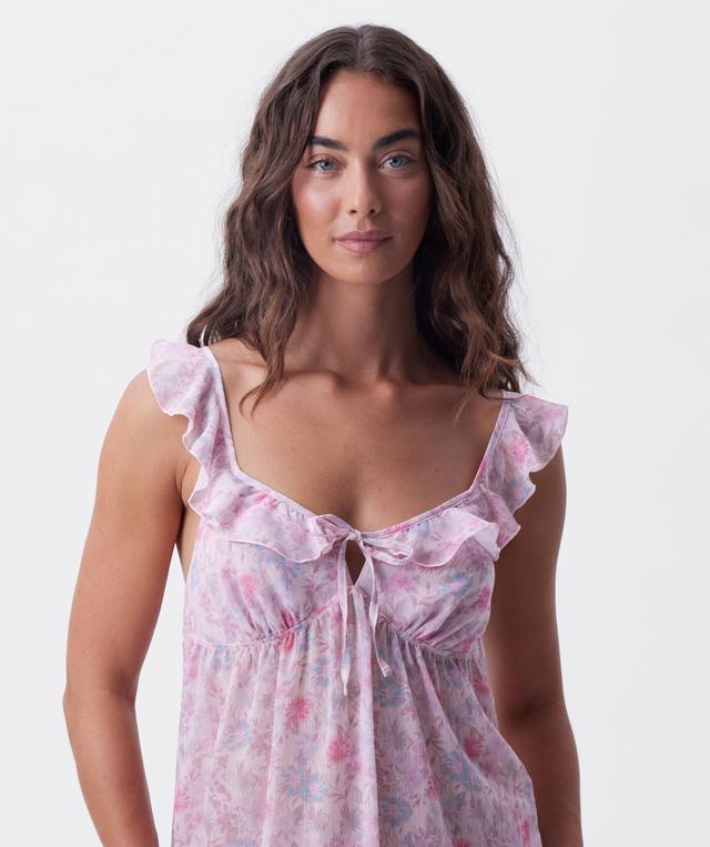 Camille Short Slip - Print Floral