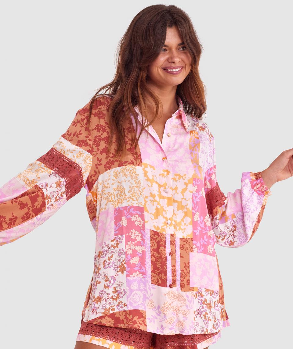 Cassidy Long Sleeve Shirt - Print