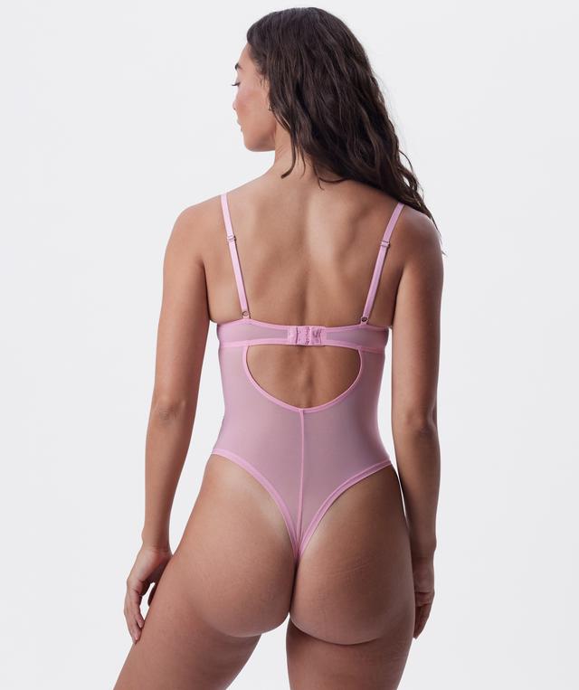 Chantalle Underwire Bodysuit Bra - Pink