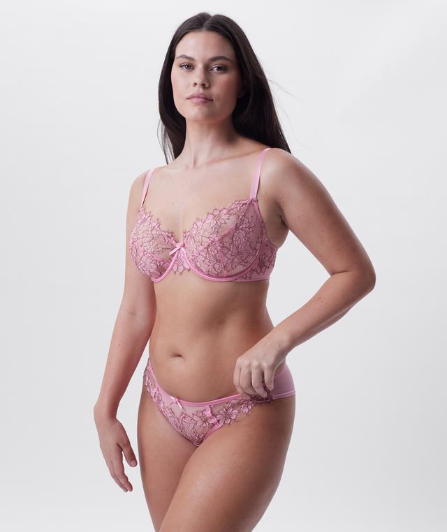 Chantalle Unlined Demi Bra - Pink