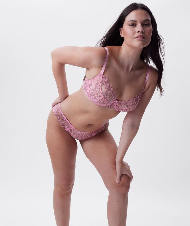 Chantalle Unlined Demi Bra - Pink