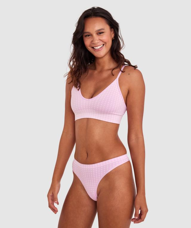 Charlotte Plunge Bralette - Print Check