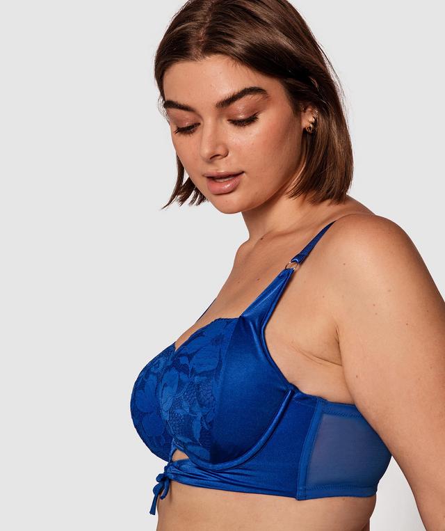 Charmenie Balconette Full Cup Bra - Cobalt Blue