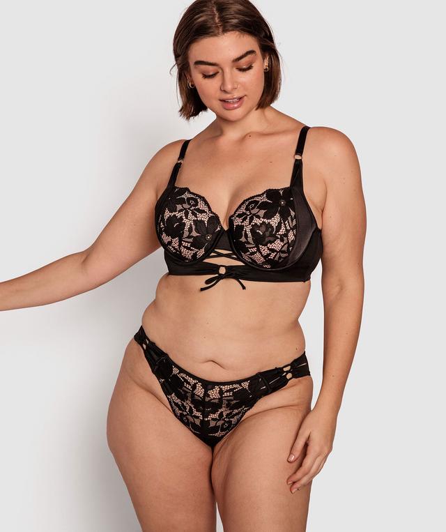 Charmenie Brazilian Knicker - Black