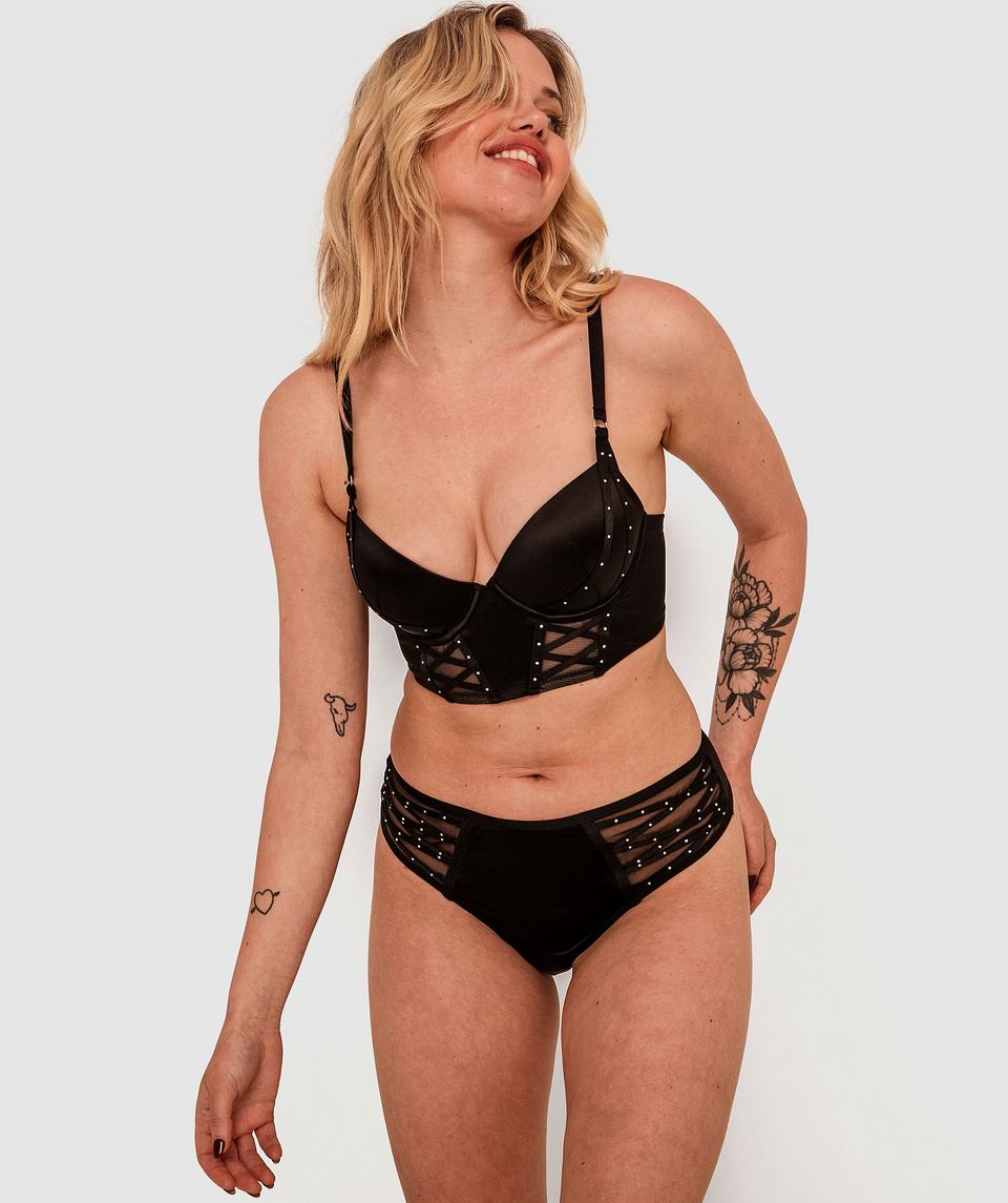 Cher Push Up Bra - Black