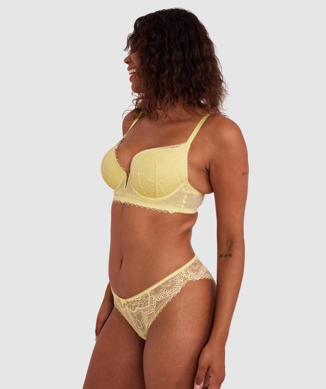 Chicago Contour Plunge Bra - Light Yellow