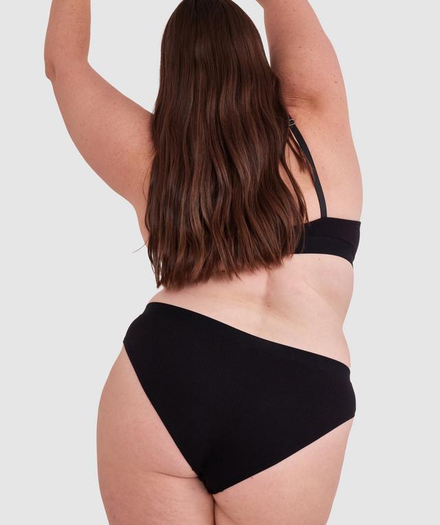 Chill High Leg Brazilian Knicker - Black