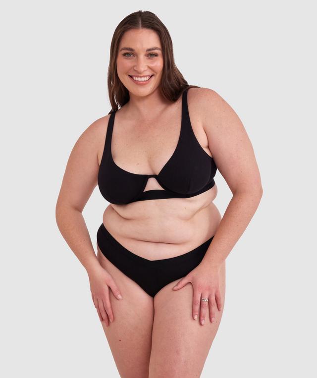 Chill High Leg Brazilian Knicker - Black