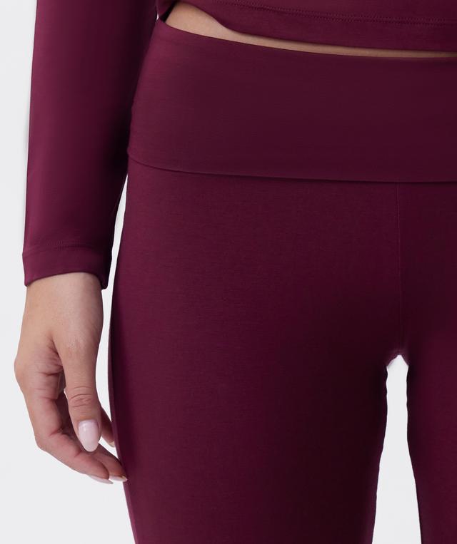 Chill Out Foldover Pant - Berry
