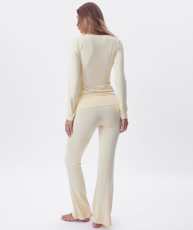 Chill Out Foldover Pant - Light Yellow
