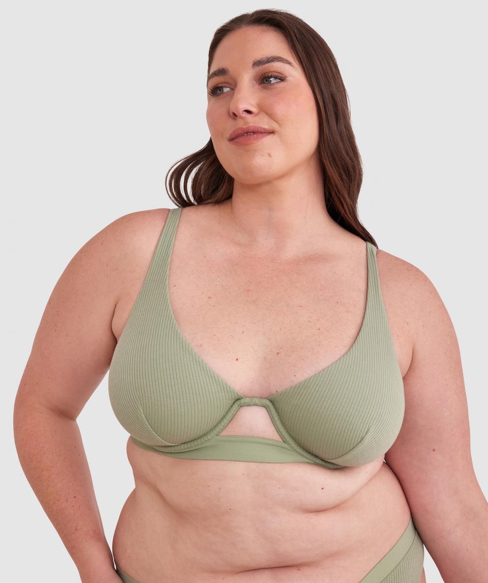 Chill Plunge Bra - Khaki