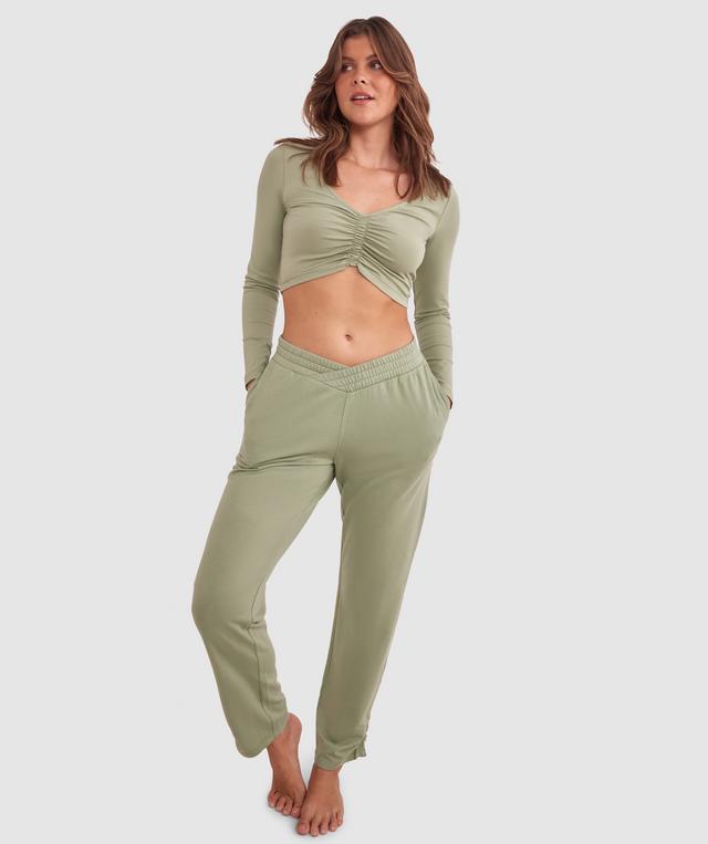 Chill V Front Jogger - Khaki