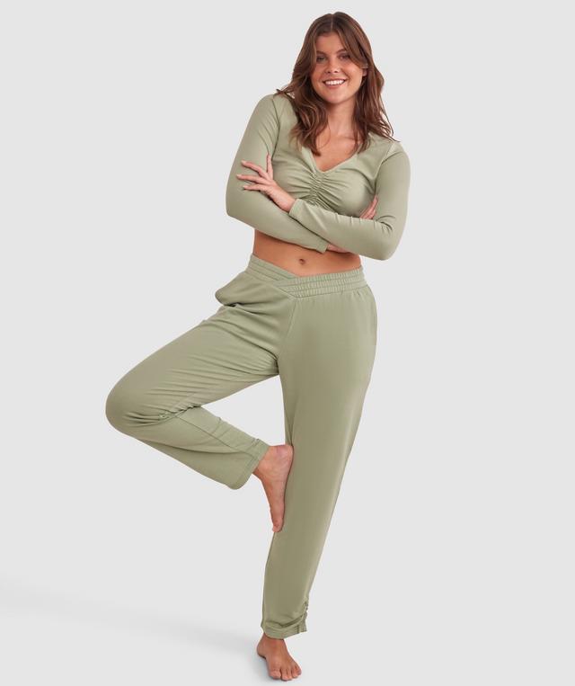 Chill V Front Jogger - Khaki