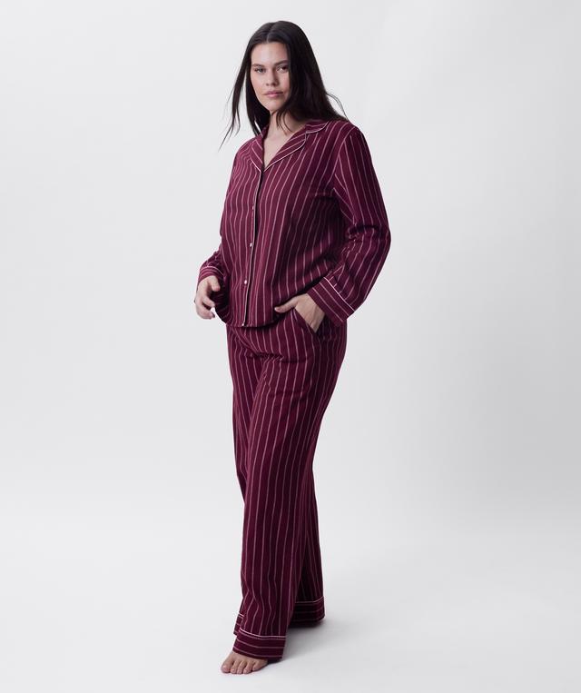 Claire Long Sleeve Top - Print Stripe