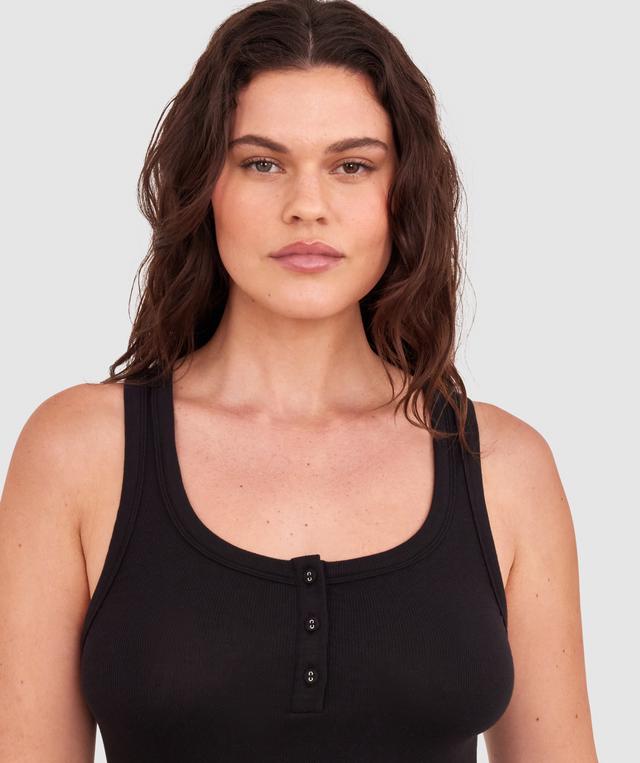 Comfy Rib Slip - Black