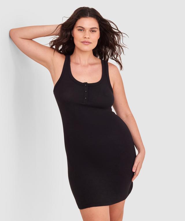 Comfy Rib Slip - Black