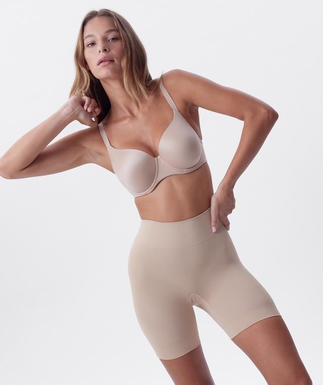Cooling Seamfree High Waist Thigh Shaper - Nude 2
