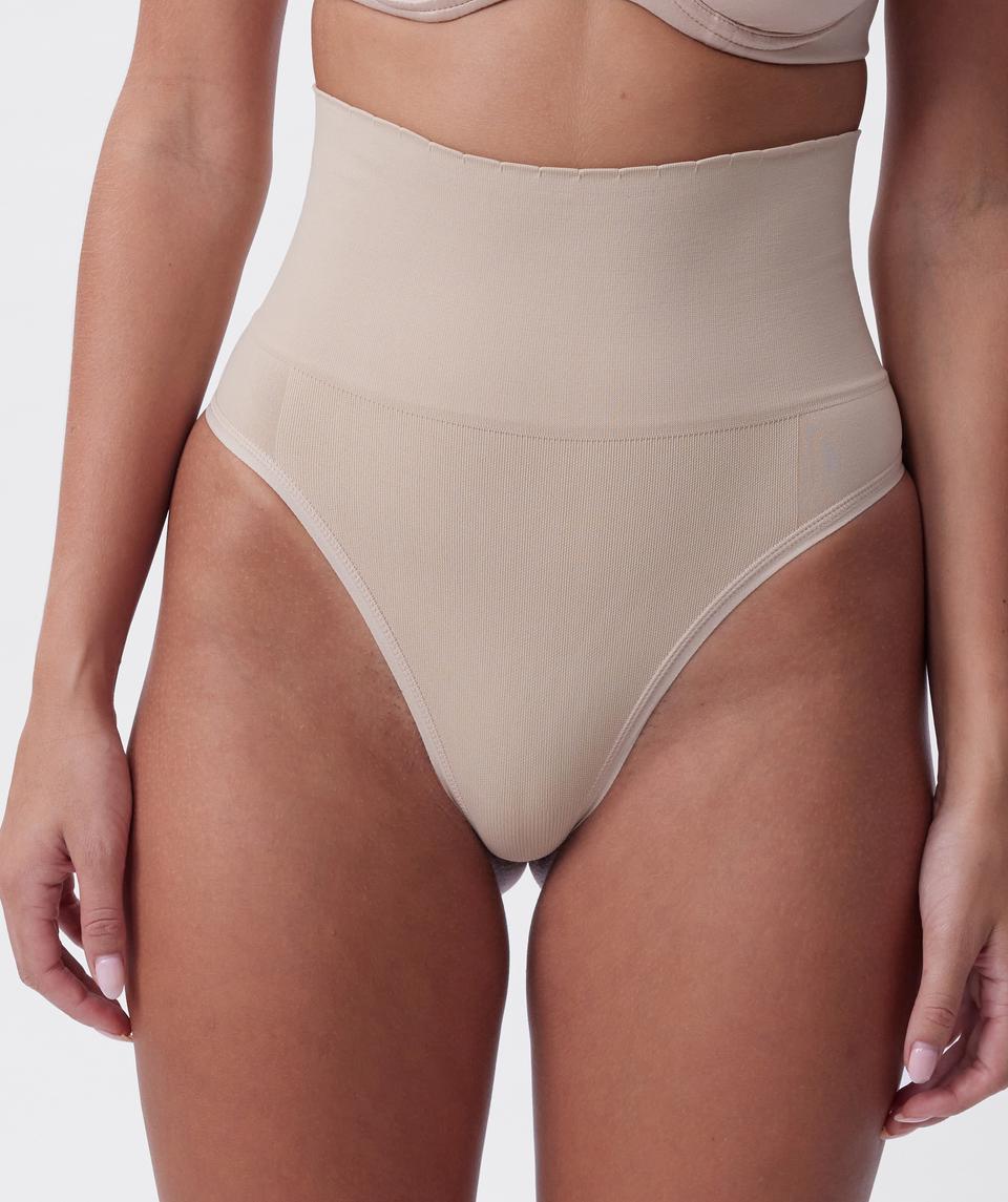 Cooling Seamfree High Waist V-String - Nude 2