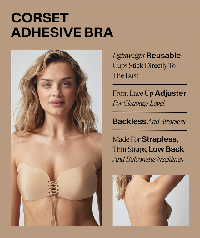 Corset Adhesive Bra - Nude