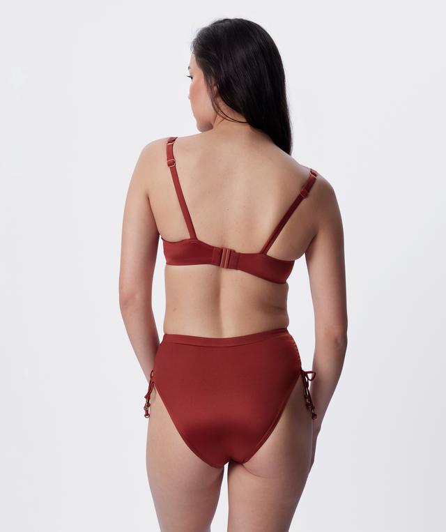 Corsica High Waist Swim Bottom - Rust
