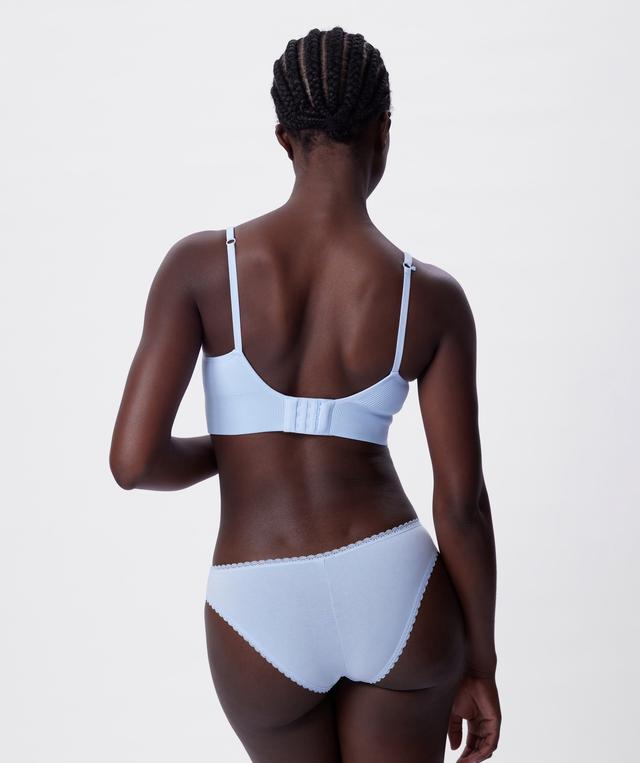 Daisy Chain Wirefree L/Line Bra - Light Blue
