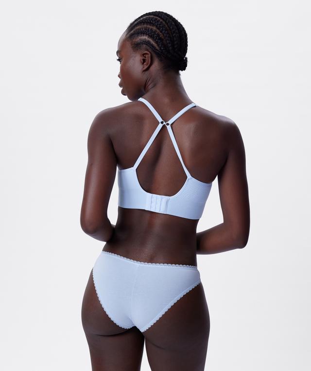 Daisy Chain Wirefree L/Line Bra - Light Blue