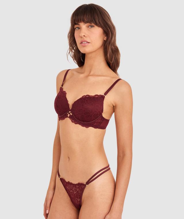 Daisy Lightly Lined Bra - Berry