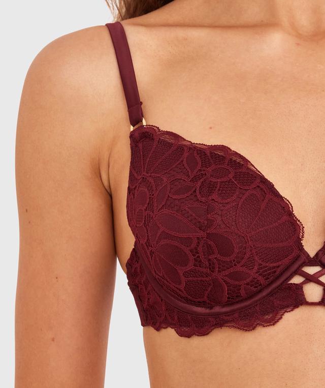 Daisy Lightly Lined Bra - Berry