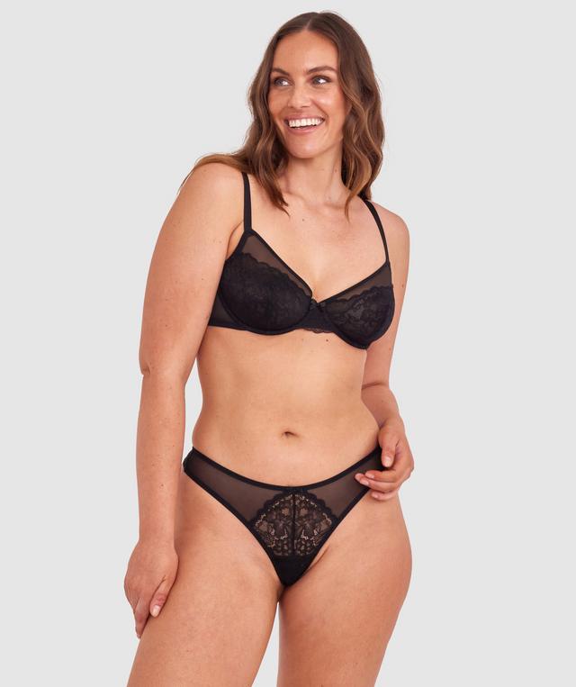 Dana High Leg G String - Black