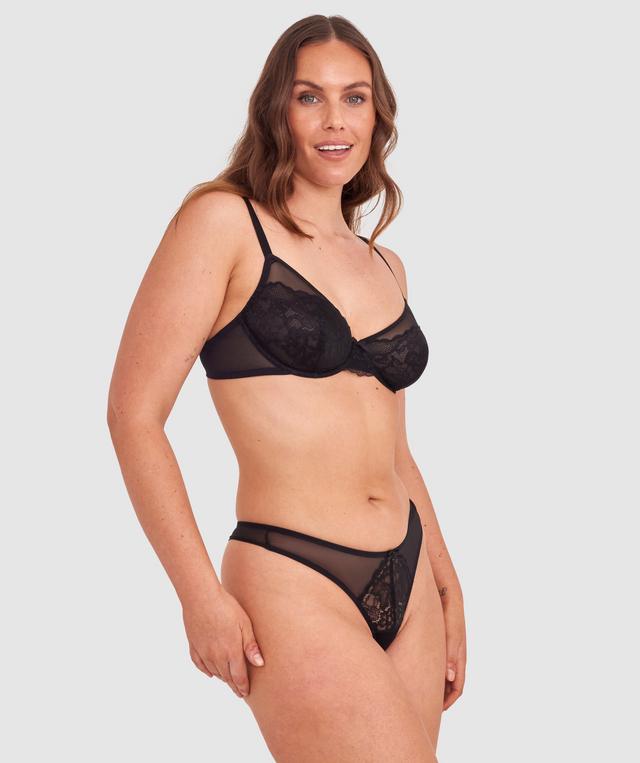 Dana High Leg G String - Black