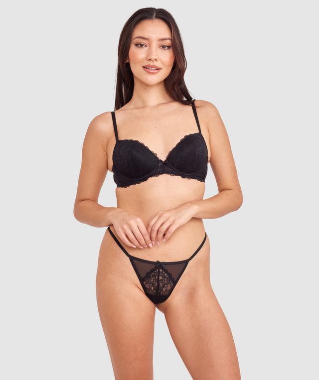 Dana High Leg String - Black