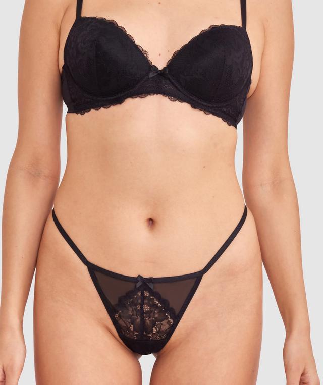 Dana High Leg String - Black