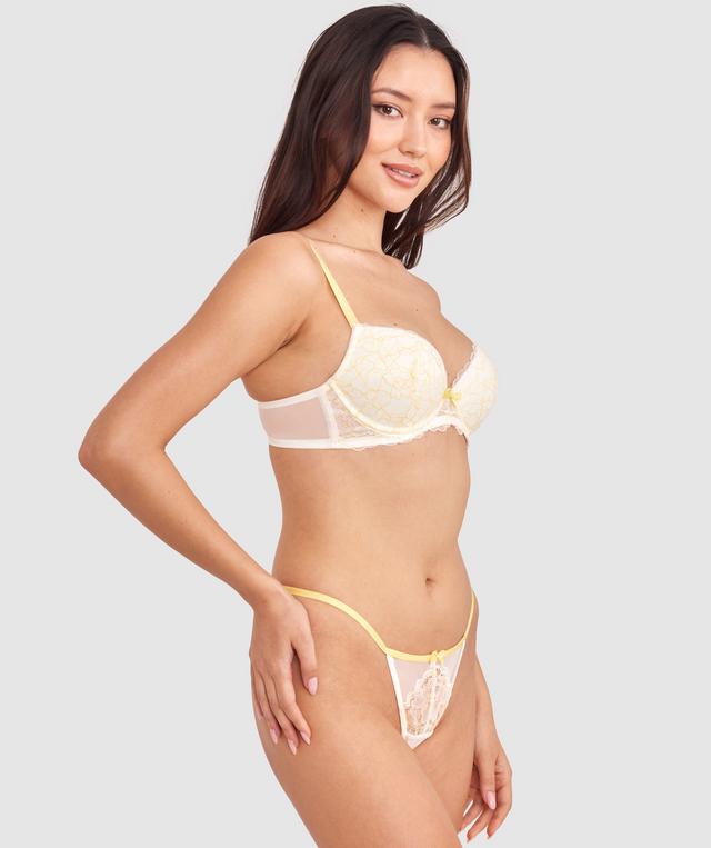 Dana High Leg String - Ivory