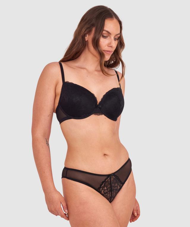 Dana Lightly Lined Plunge Bra - Black