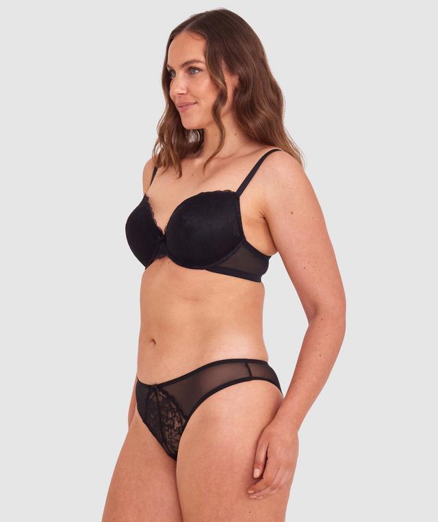 Dana Lightly Lined Plunge Bra - Black